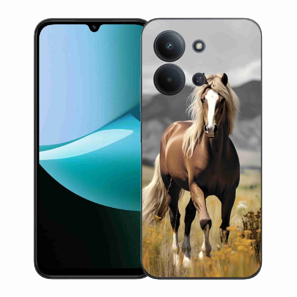 Gelový kryt mmCase na Xiaomi Redmi 15C 4G (171mm)/Poco C85 4G (171mm) - hnědý kůň 1