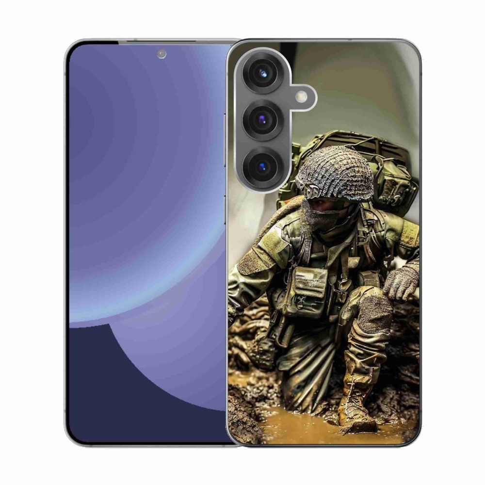 Gelový kryt mmCase na Samsung Galaxy S25 - voják