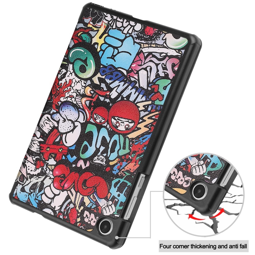 Patte zavírací pouzdro na Lenovo Tab M8 4. Gen (2024) - graffiti