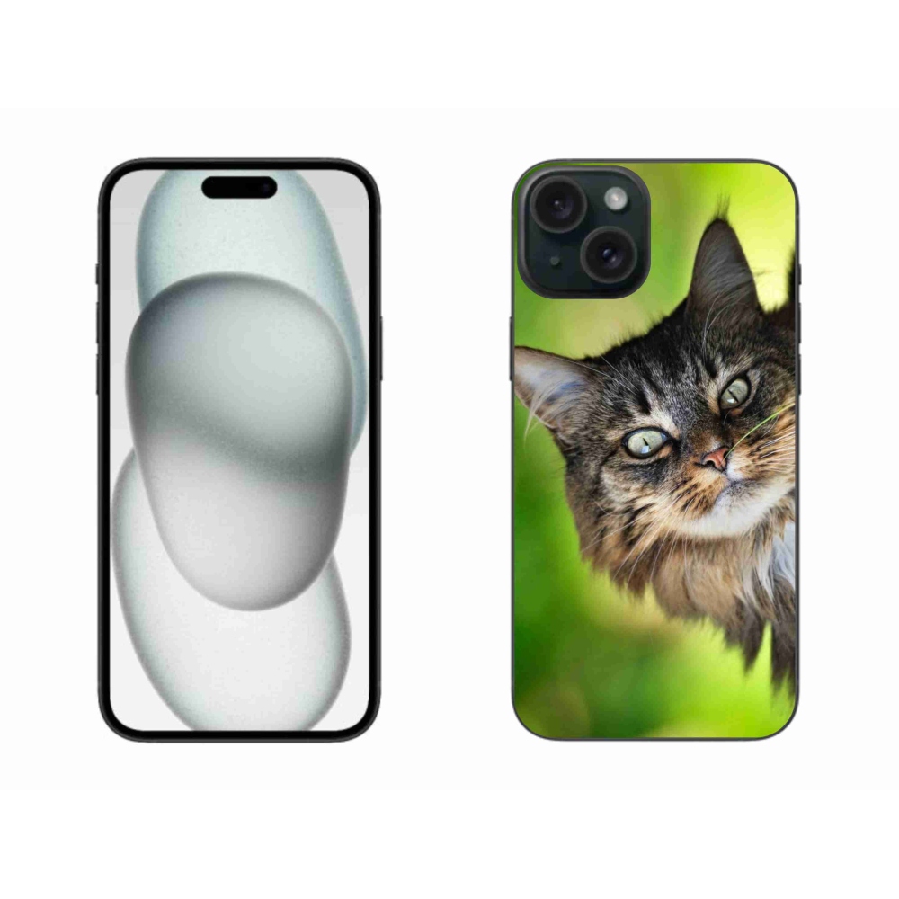 Gelový kryt mmCase na iPhone 15 Plus - kočka 3