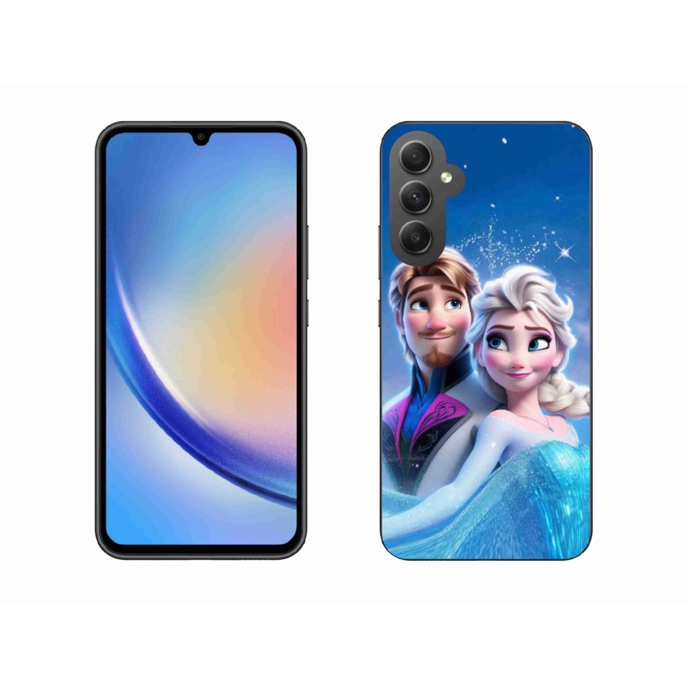 Gelový kryt mmCase na Samsung Galaxy A34 5G - ledové království 1
