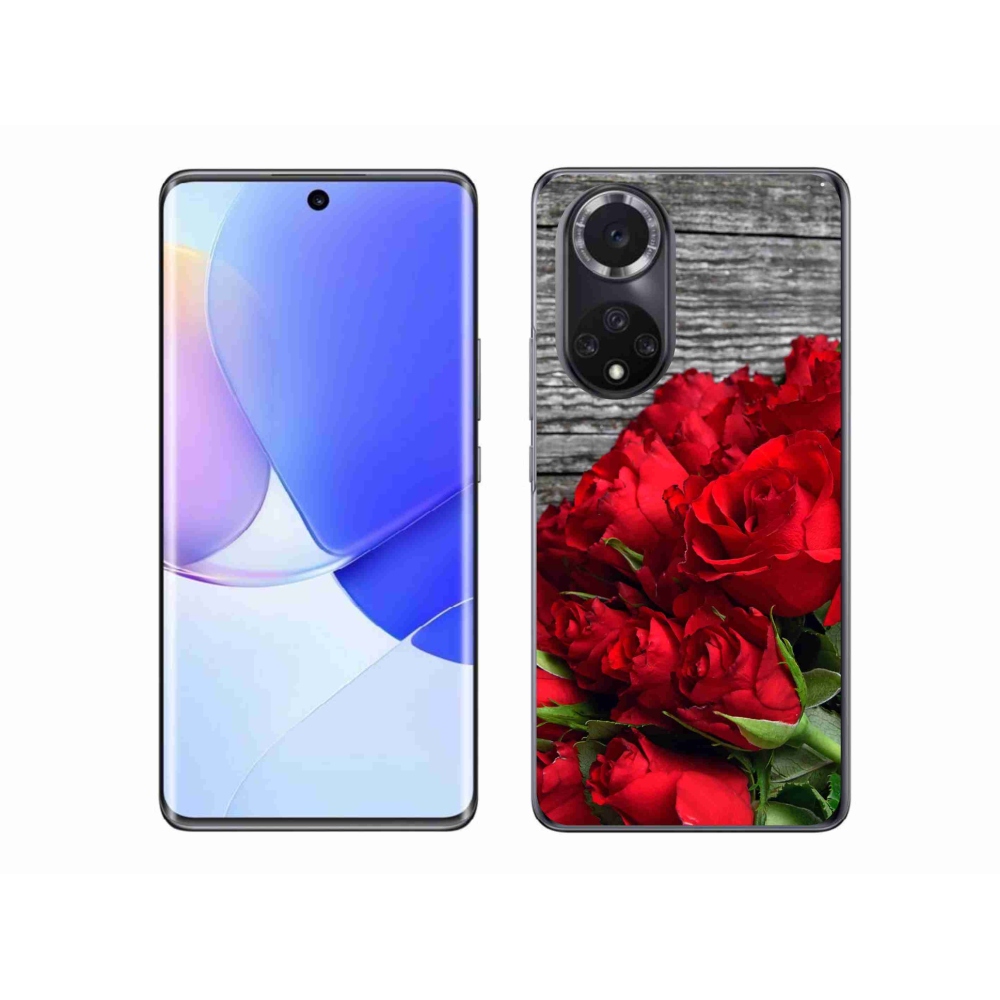 Gelový kryt mmCase na Huawei Nova 9 - červené růže