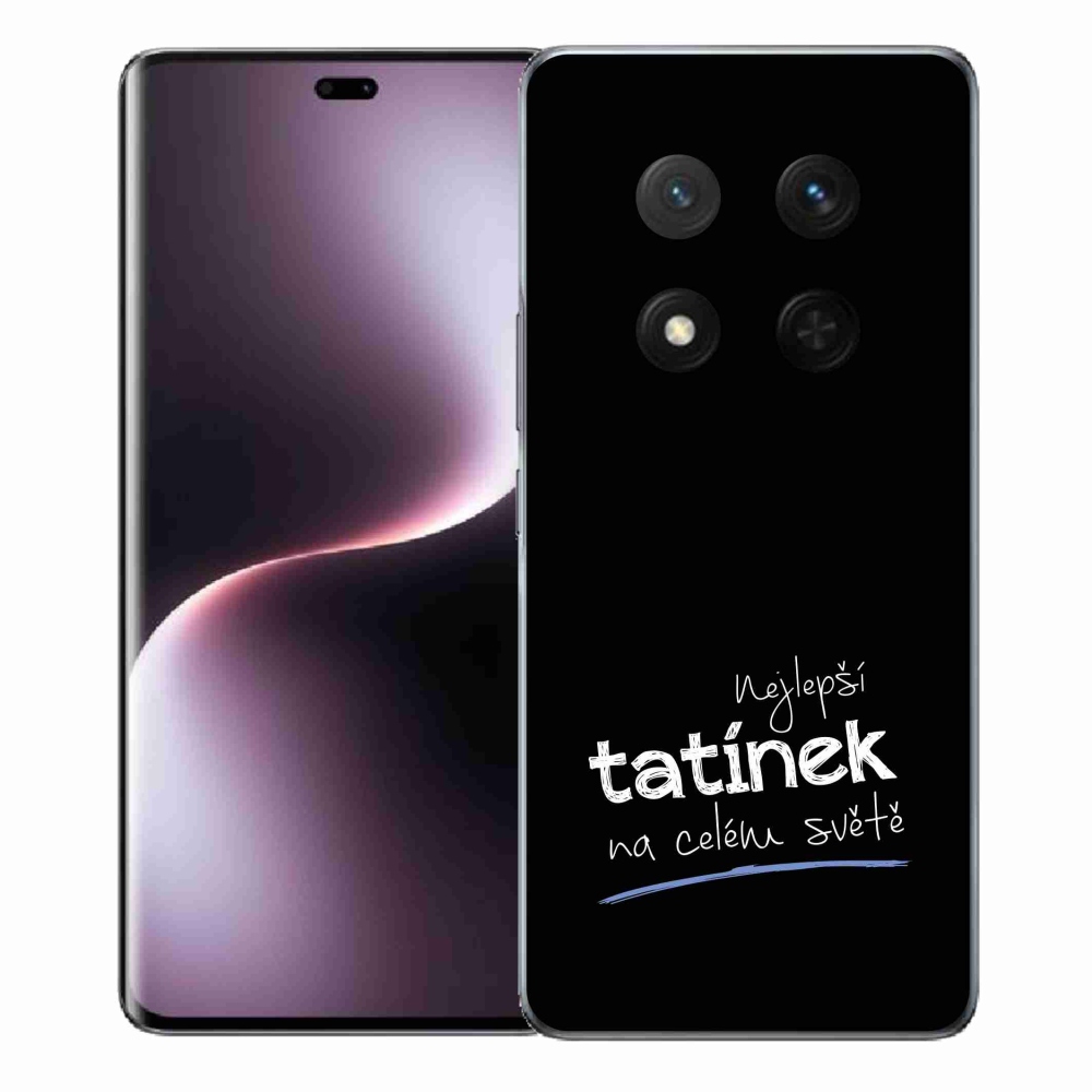 Gelový kryt mmCase na Honor Magic 7 Lite 5G - nejlepší tatínek 4 černé pozadí
