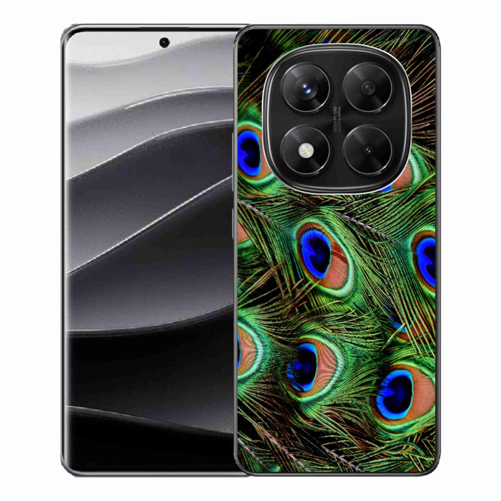 Gelový kryt mmCase na Xiaomi Redmi Note 14 Pro 5G/Poco X7 5G - paví peří