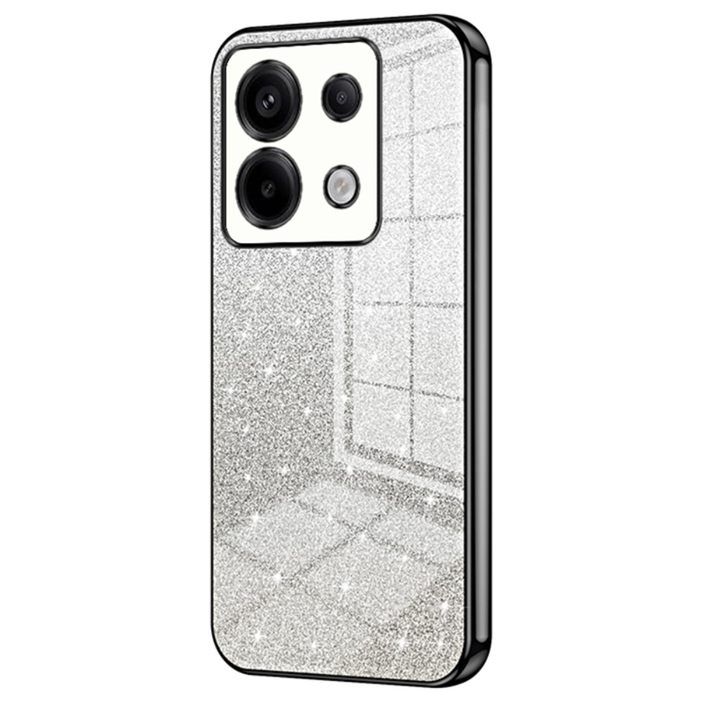 Cut gelový třpytivý obal na Xiaomi Redmi Note 13 Pro 5G/Poco X6 5G - černý