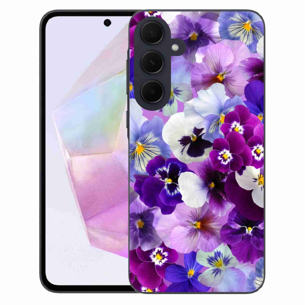 Gelový kryt mmCase na Samsung Galaxy A35 5G - květiny 9