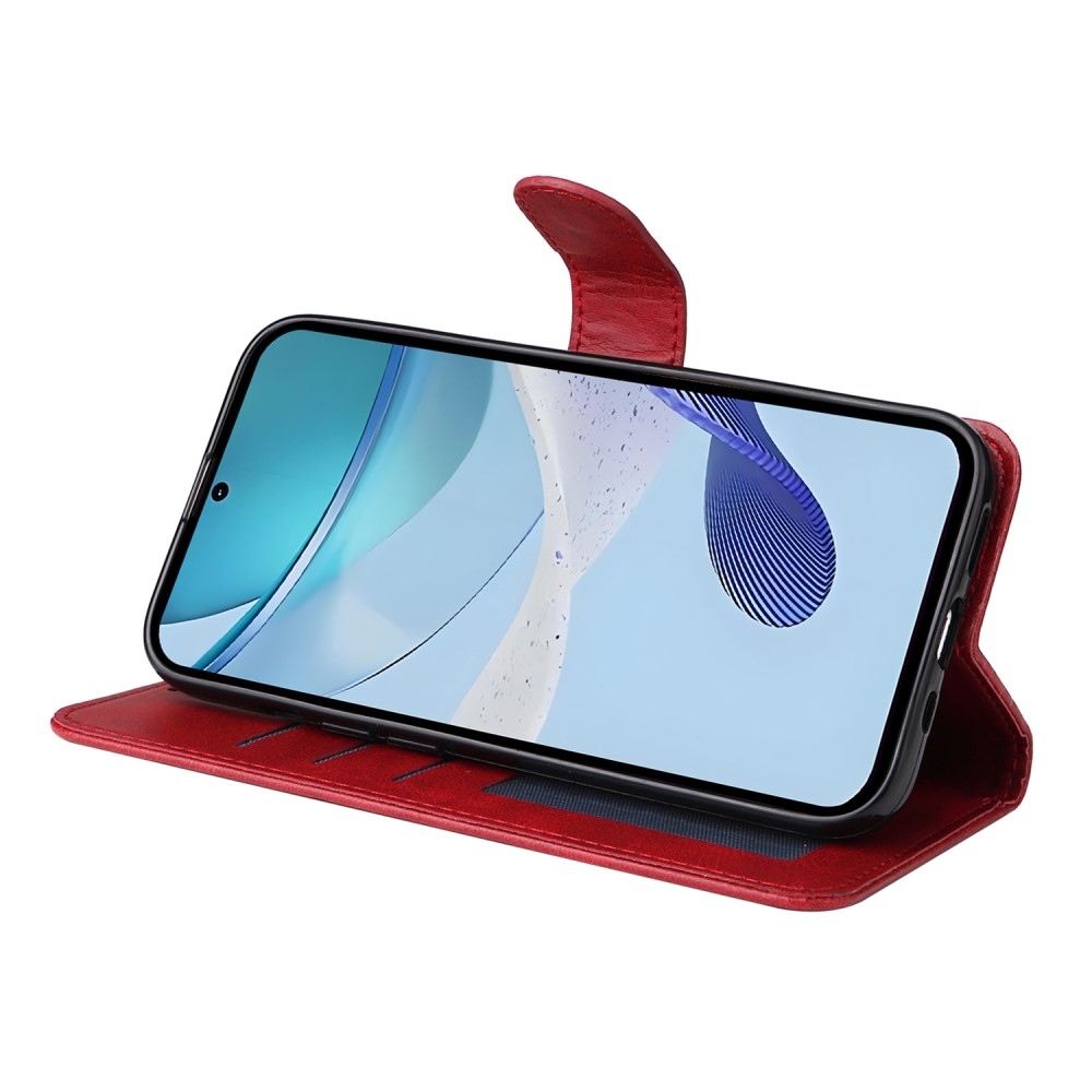 Clots knížkové pouzdro na Realme 14x 5G/Realme C75 - červené