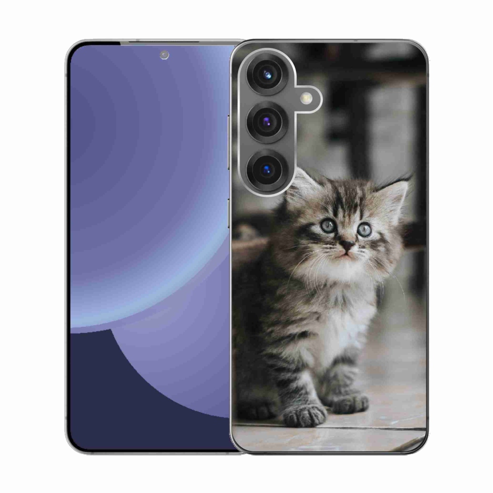 Gelový kryt mmCase na Samsung Galaxy S25 - koťátko