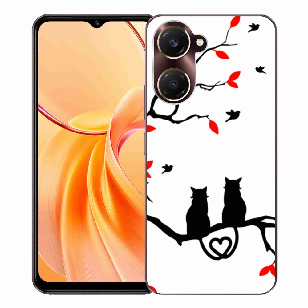 Gelový kryt mmCase na Vivo Y28s 5G - kočičí láska