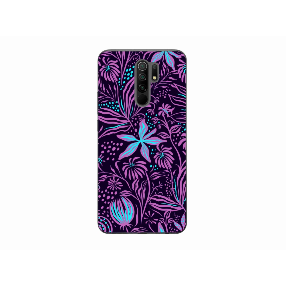 Gelový kryt mmCase na mobil Xiaomi Redmi 9 - květiny 2