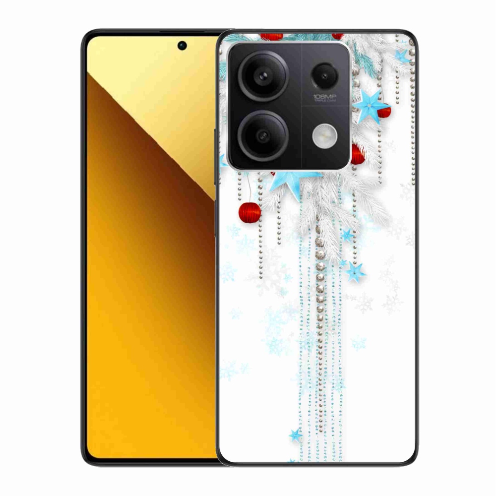 Gelový kryt mmCase na Xiaomi Redmi Note 13 5G - vánoční ozdoby