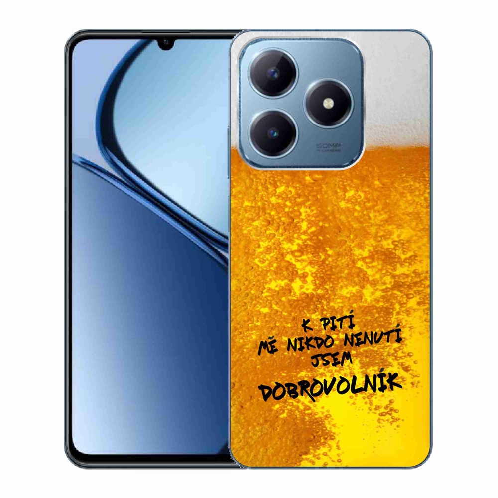 Gelový kryt mmCase na Realme C63 - pivní motiv 4