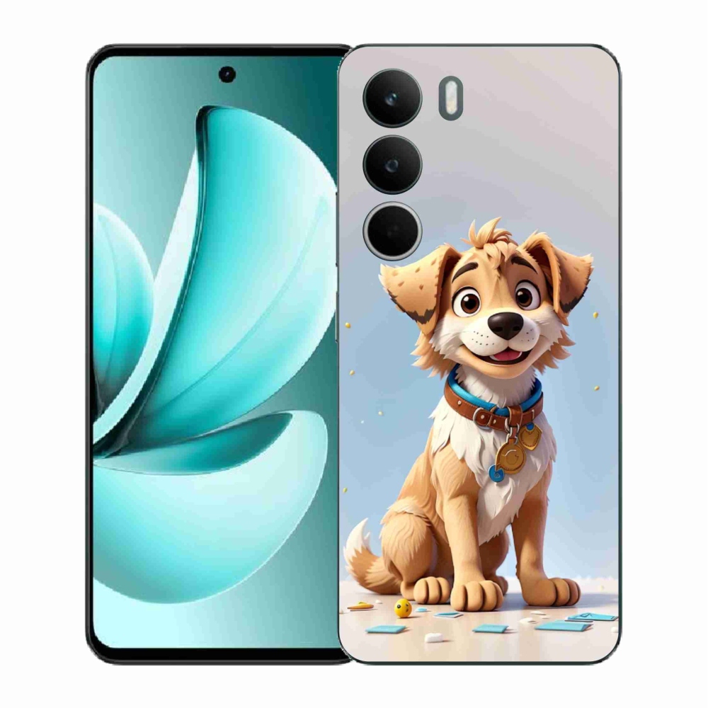 Gelový kryt mmCase na Realme C71 - kreslené štěně