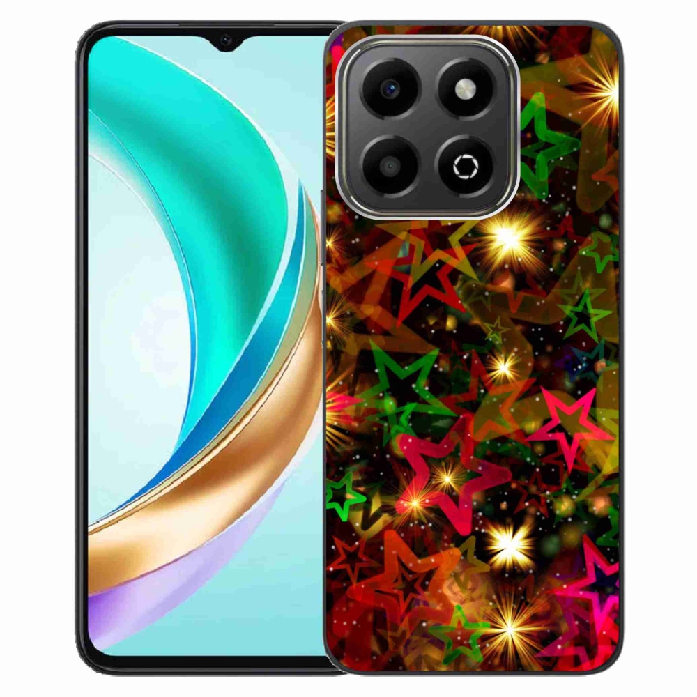 Gelový kryt mmCase na Honor X6b - barevné hvězdičky