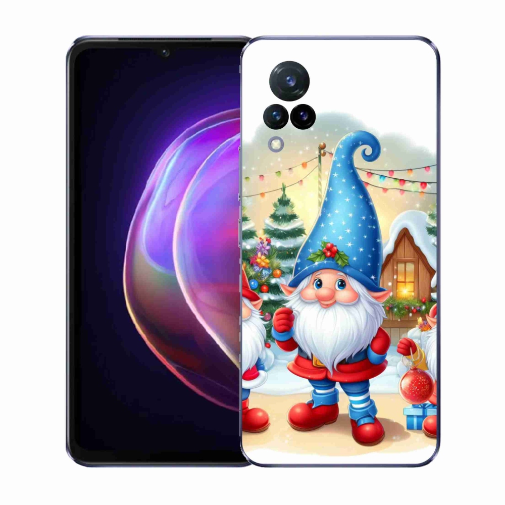 Gelový kryt mmCase na Vivo V21 4G/5G - vánoční skřítci