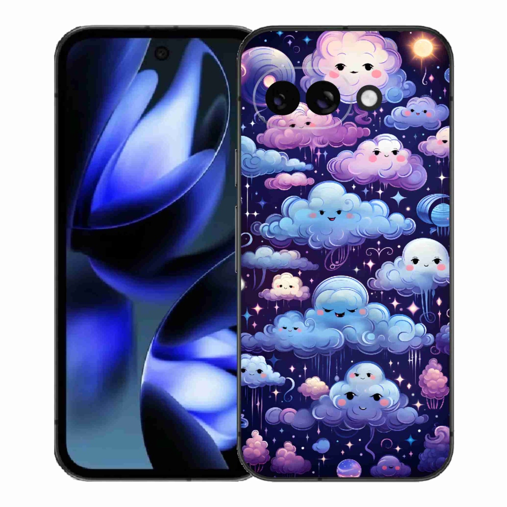 Gelový kryt mmCase na Google Pixel 9a - mráčky