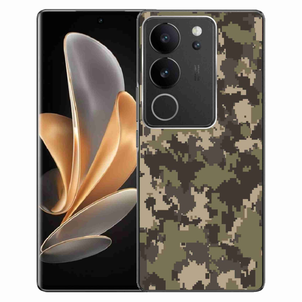 Gelový kryt mmCase na Vivo V29 5G - maskáčový vzor 12