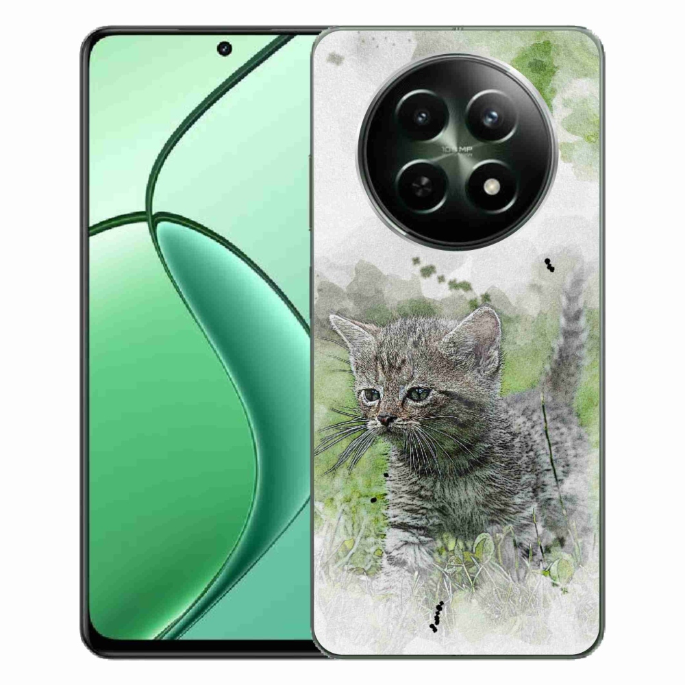 Gelový kryt mmCase na Realme 12 5G/12x 5G - roztomilé kotě 1