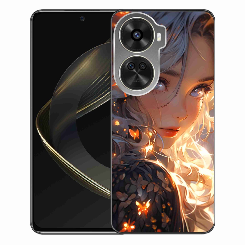 Gelový kryt mmCase na Huawei Nova 12 SE - dívka a motýli