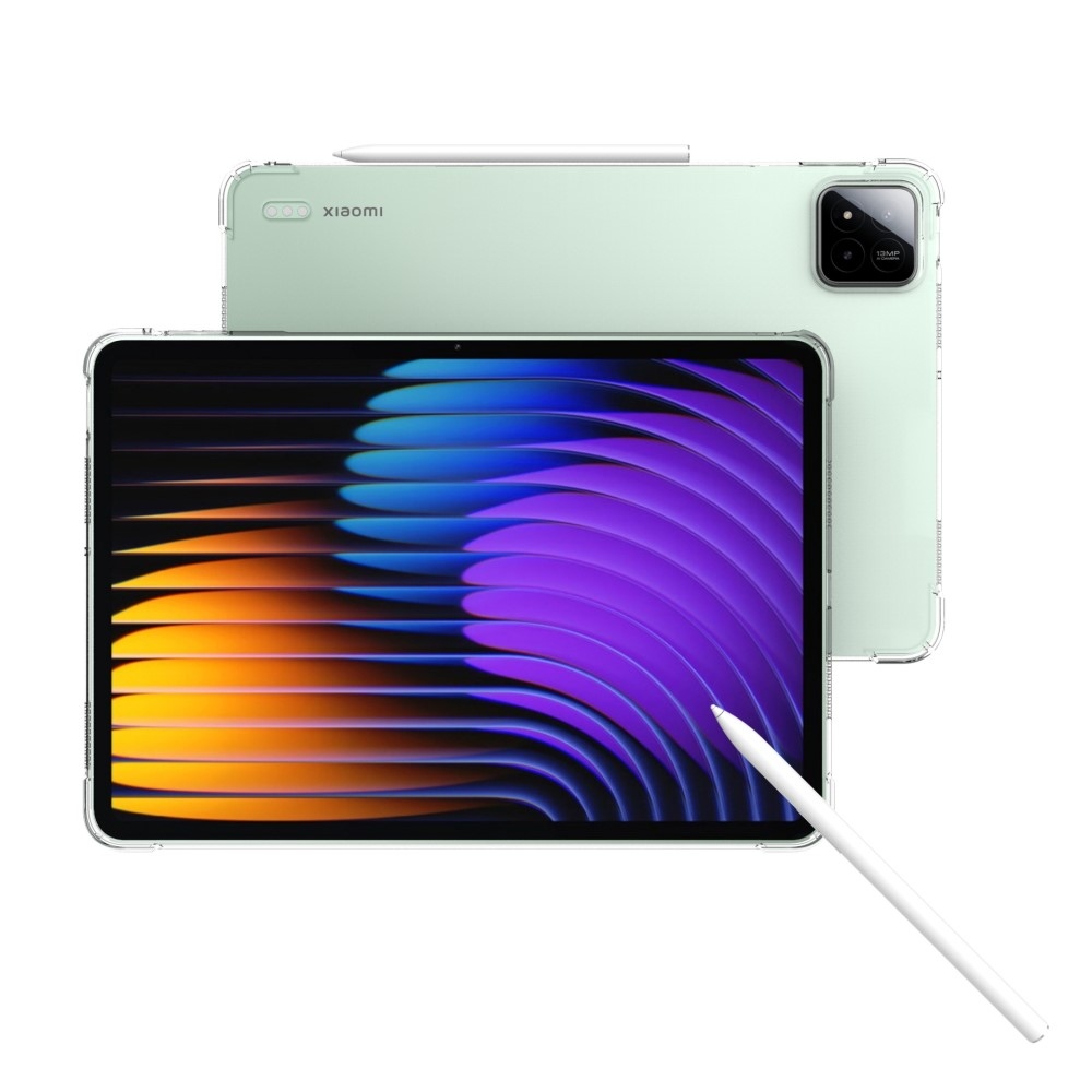 Průhledný gelový obal s vyztuženými rohy na Xiaomi Pad 7/7 Pro - průhledný