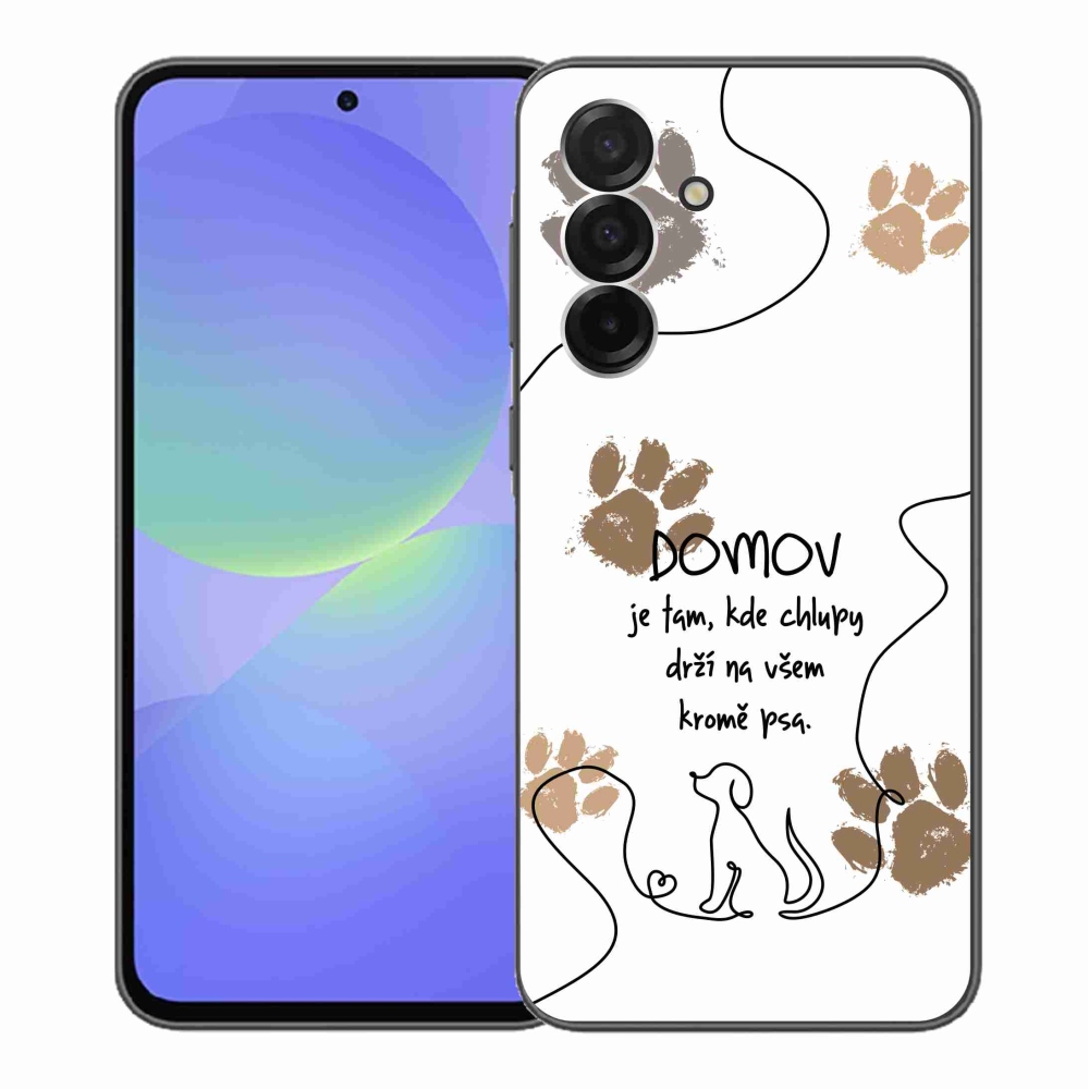 Gelový kryt mmCase na Samsung Galaxy A36 5G - psí motiv bílé pozadí