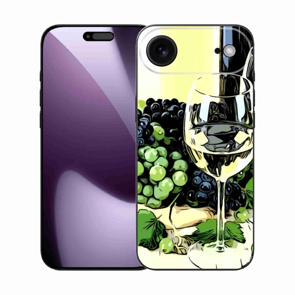 Gelový kryt mmCase na iPhone 17 Air - sklenka vína