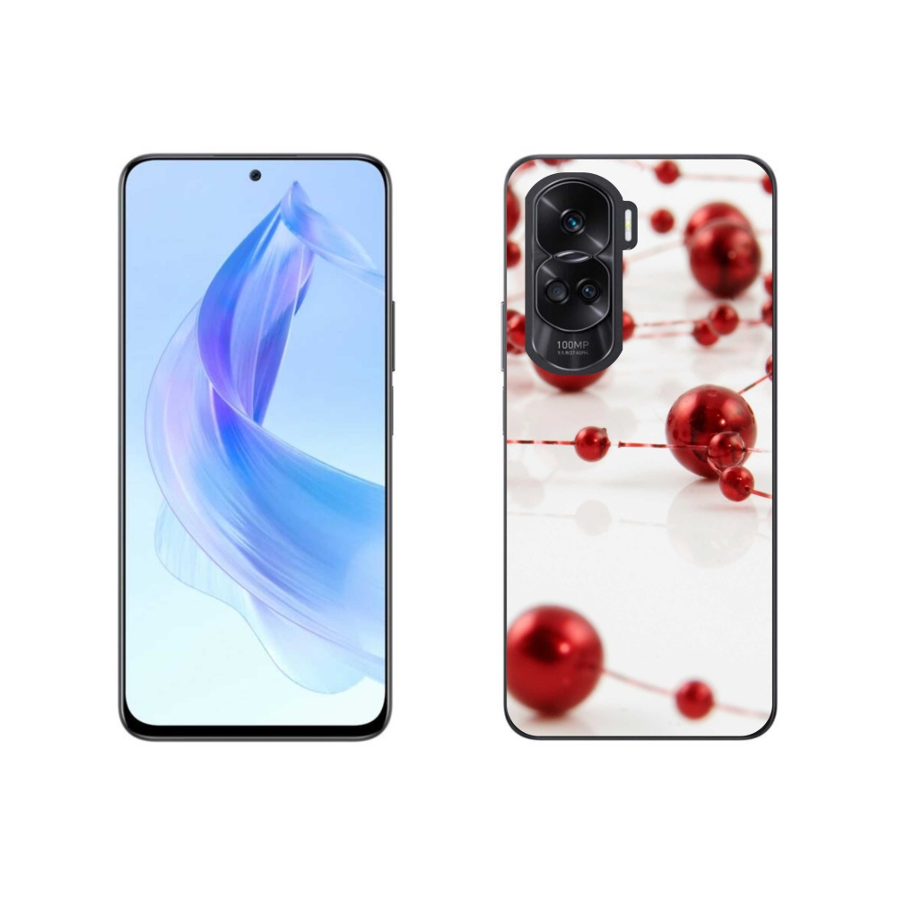 Gelový kryt mmCase na Honor 90 Lite - vánoční řetěz