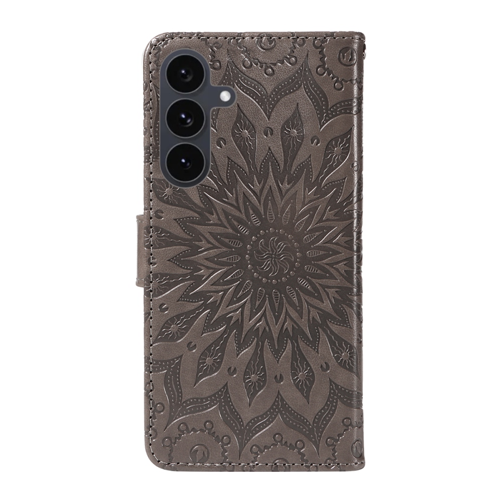 Sunflower knížkové pouzdro na Samsung Galaxy S25 FE - šedé