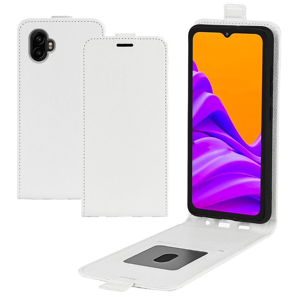 Vertical knížkové pouzdro na Samsung Galaxy Xcover 7 Pro - bílé