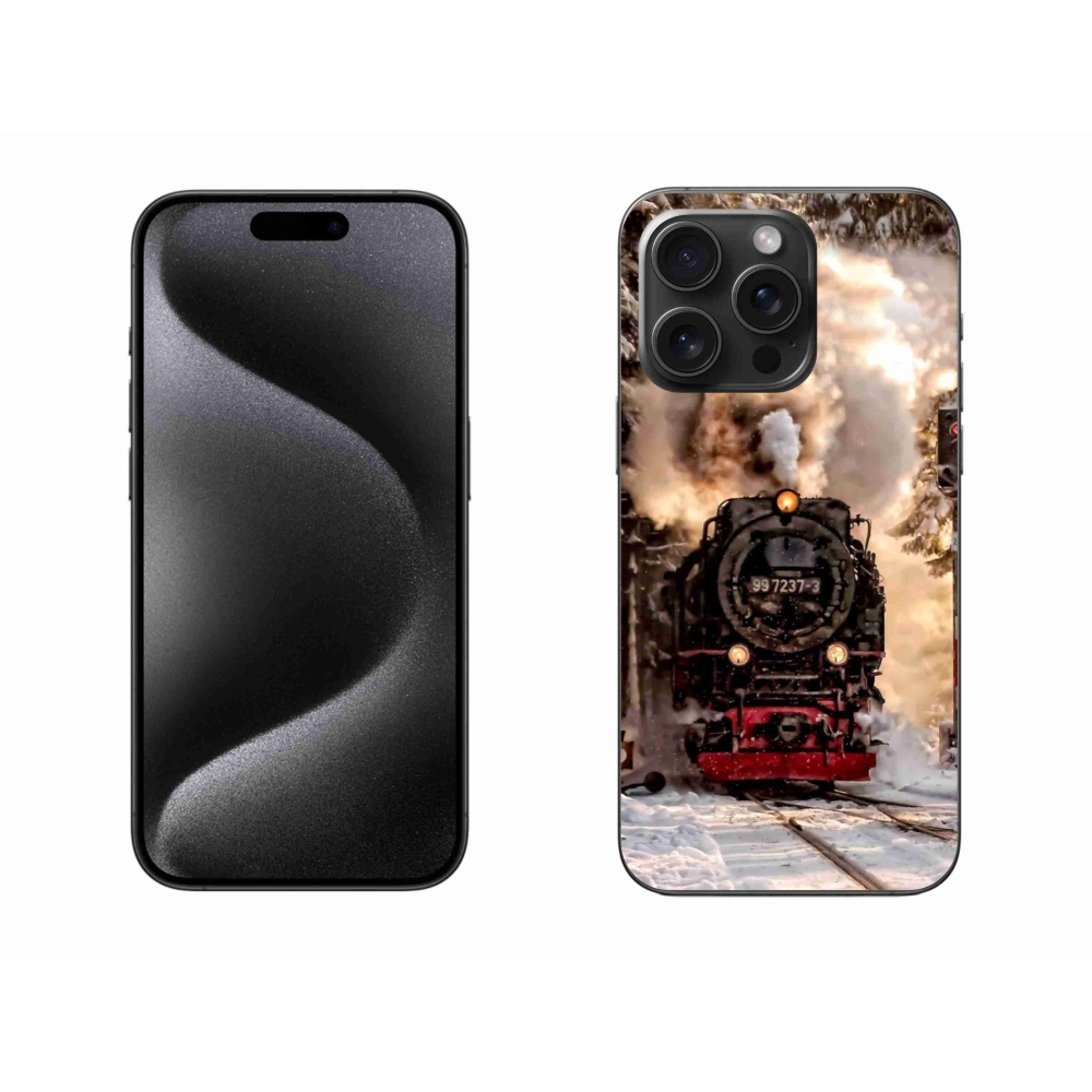 Gelový kryt mmCase na iPhone 15 Pro Max - vlak