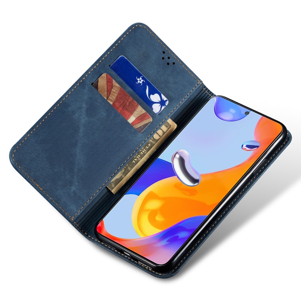 Jeanse knížkové pouzdro na Xiaomi 15 Ultra - modré