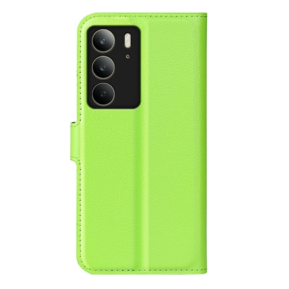 Litchi knížkové pouzdro na Realme C75 - zelené