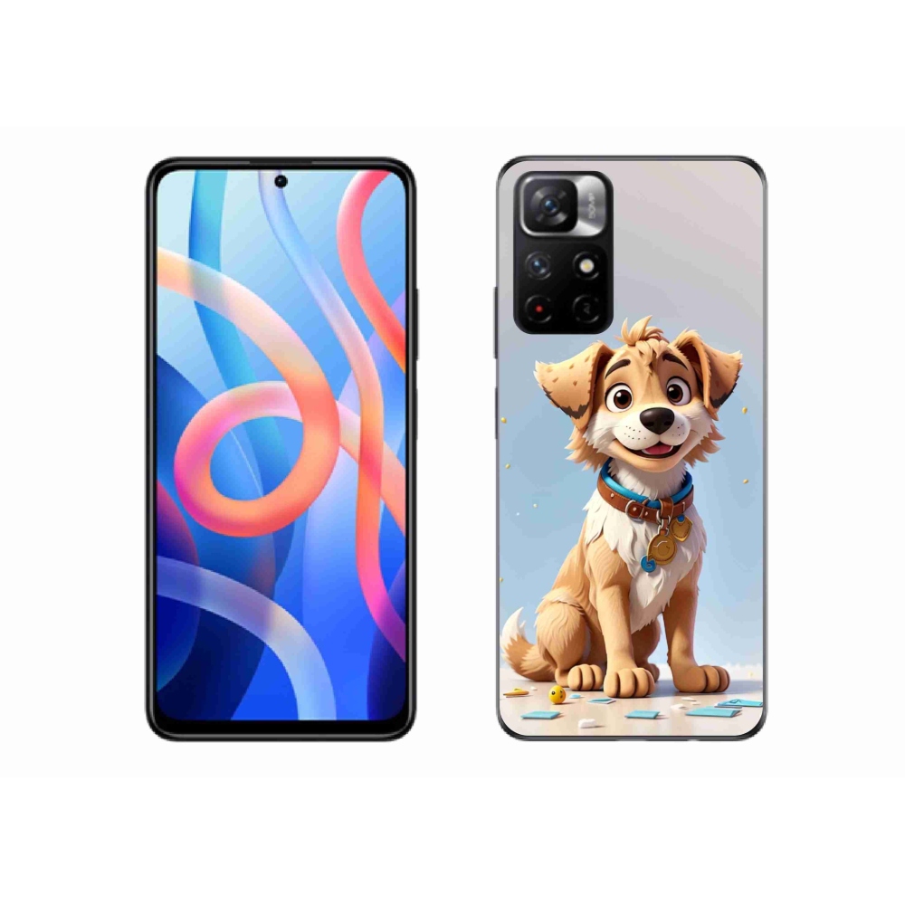 Gelový kryt mmCase na Xiaomi Redmi Note 11S 5G - kreslené štěně