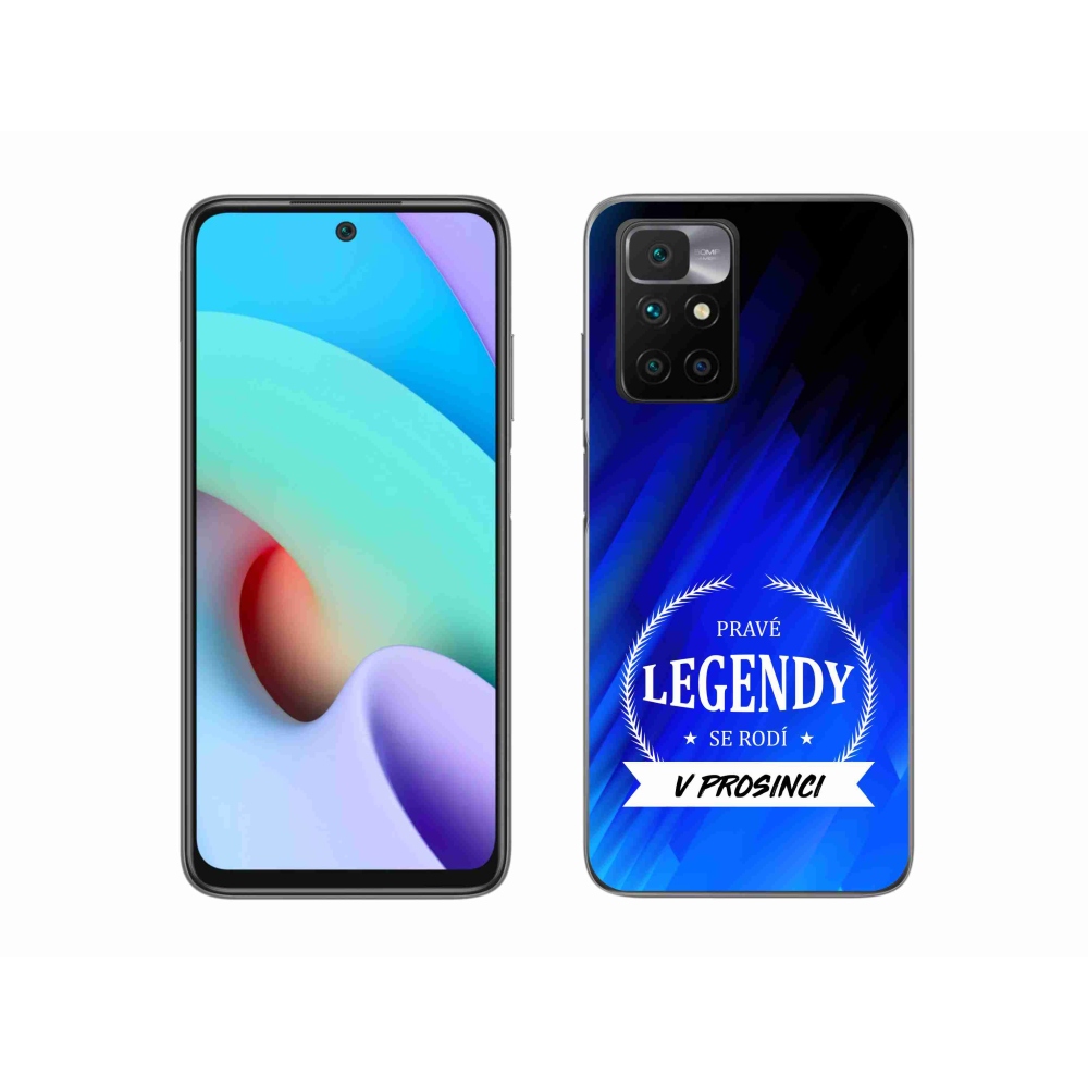 Gelový kryt mmCase na Xiaomi Redmi 10/Redmi 10 (2022) - legendy v prosinci modré pozadí