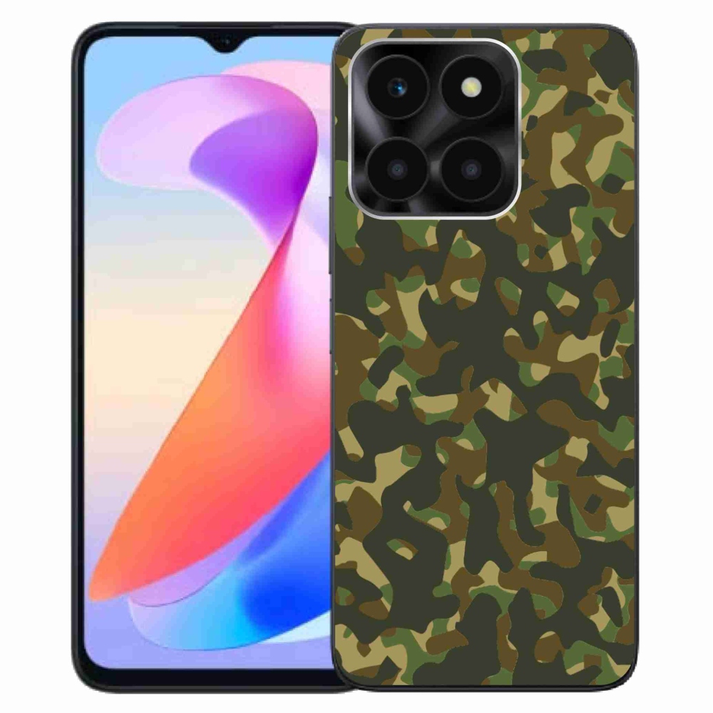Gelový kryt mmCase na Honor X6a - maskáčový vzor 1