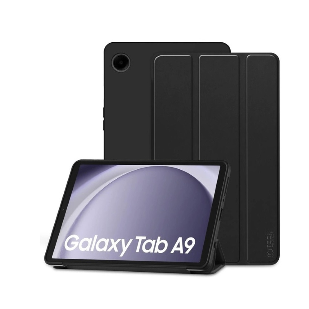 Tech chytré zavírací pouzdro na Samsung Galaxy Tab A9 - černé