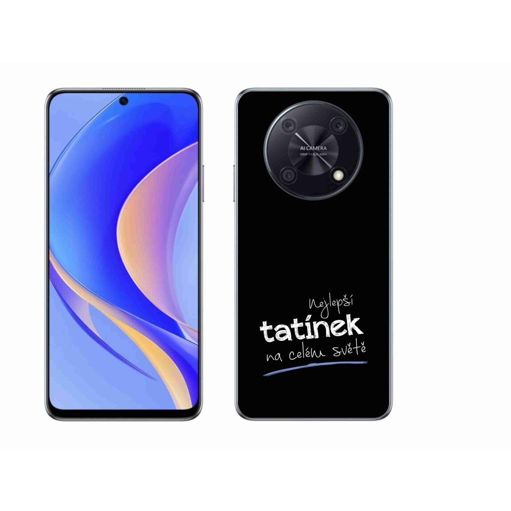 Gelový kryt mmCase na Huawei Nova Y90 - nejlepší tatínek 4 černé pozadí
