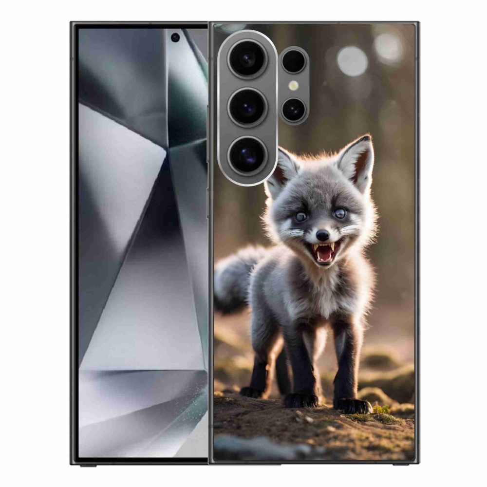 Gelový kryt mmCase na Samsung Galaxy S24 Ultra - rozzuřená liška
