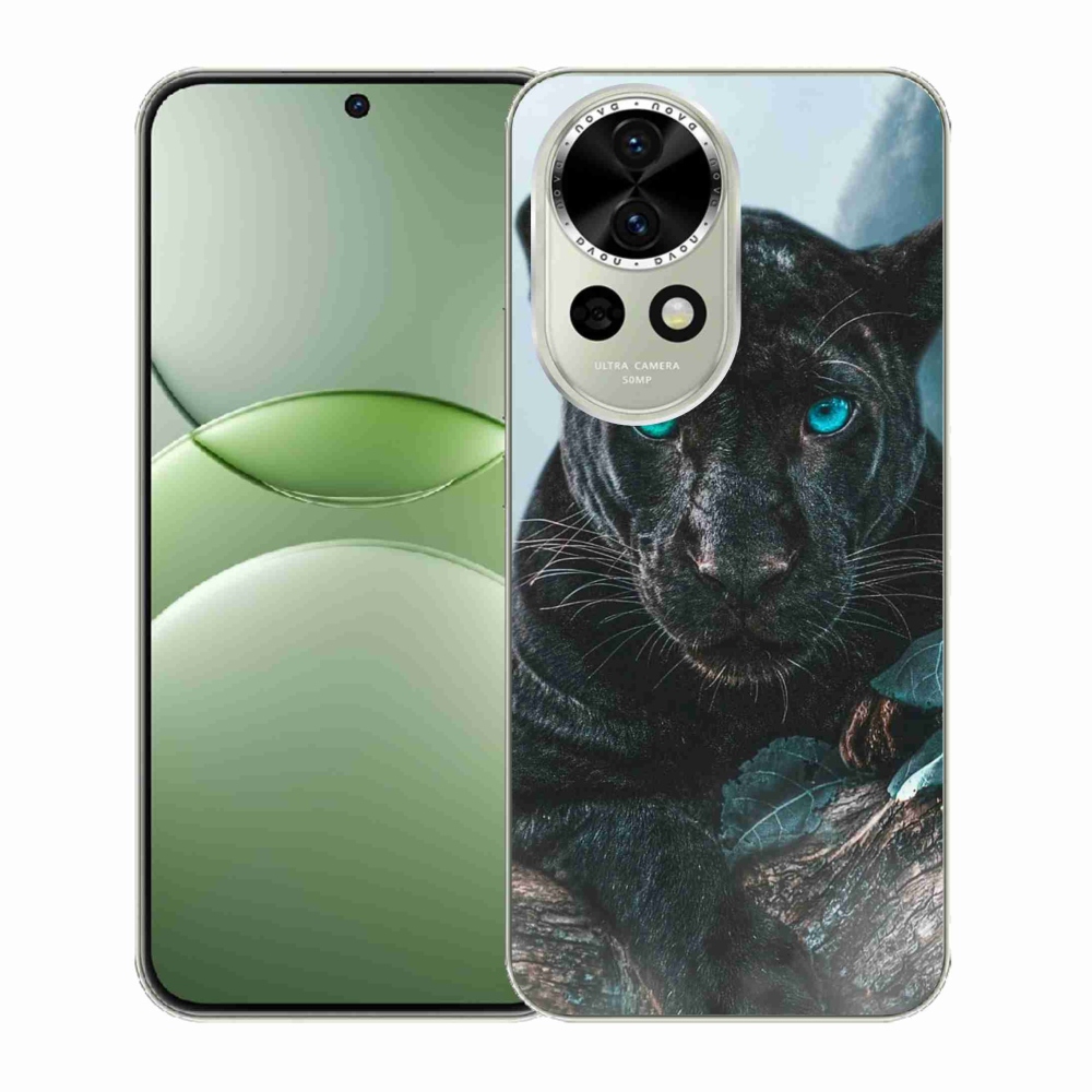 Gelový kryt mmCase na Huawei Nova 13 5G - černý panter
