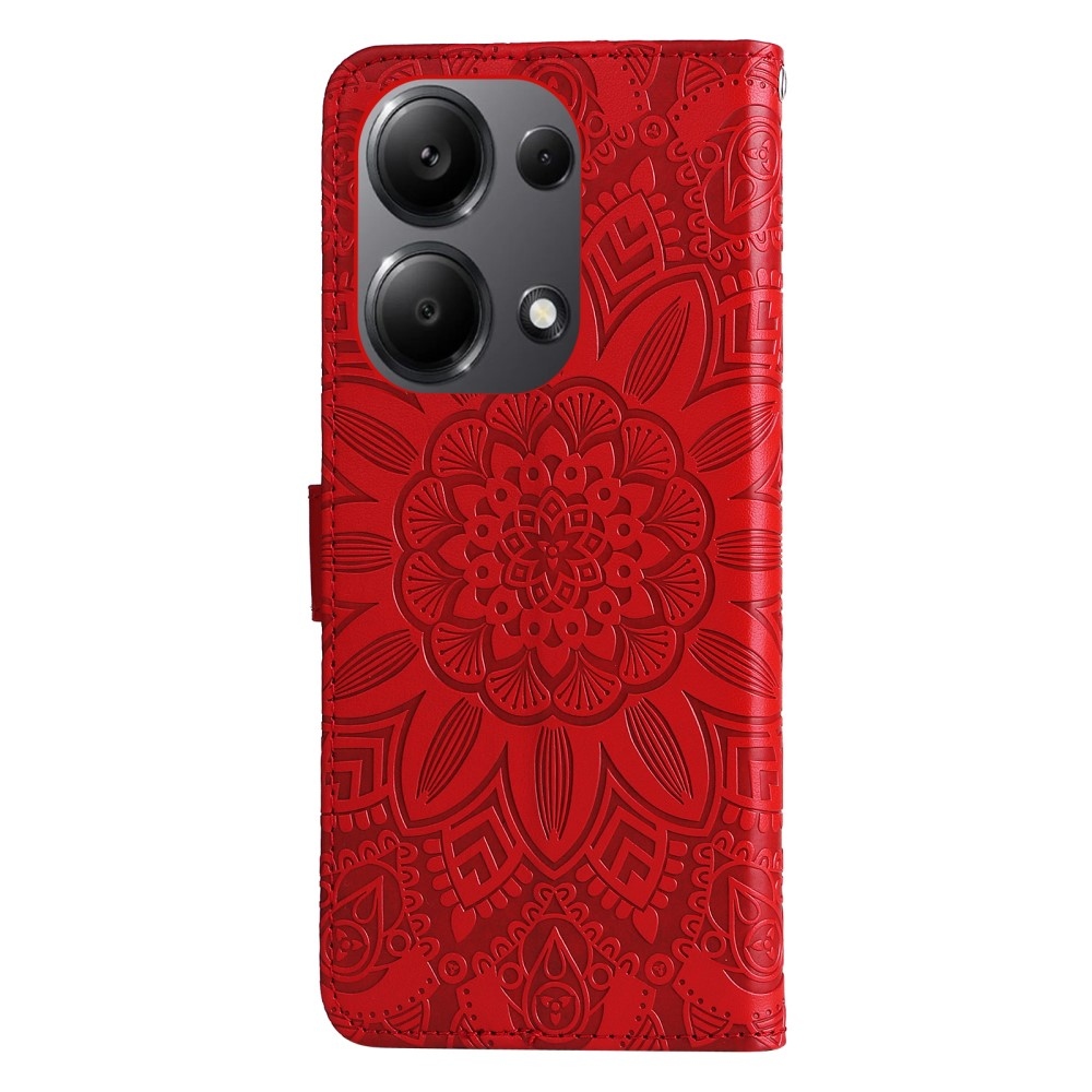 Sunflower knížkové pouzdro na Xiaomi Redmi Note 14S/Note 13 Pro 4G/Poco M6 Pro - červené