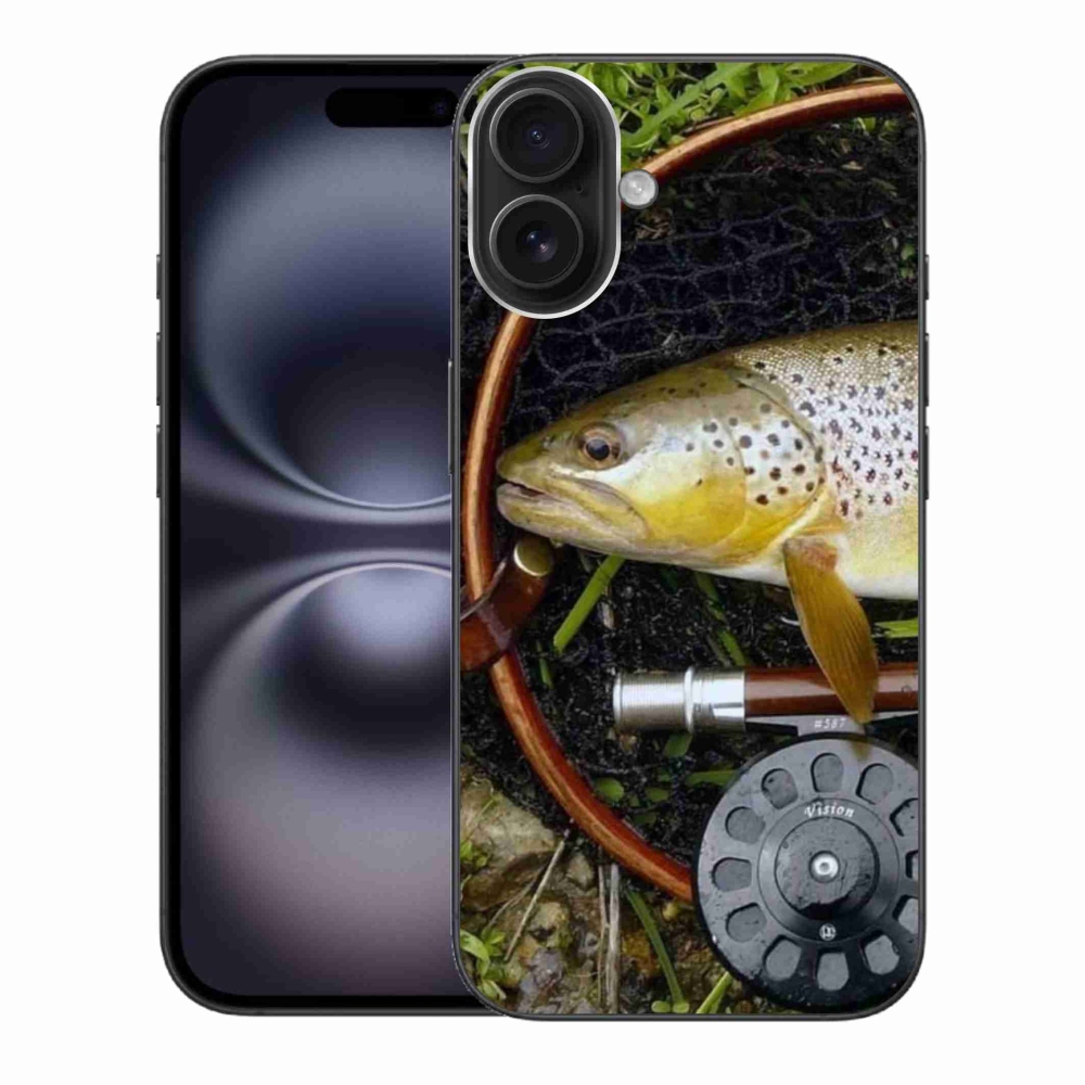 Gelový obal mmCase na iPhone 16 Plus - pstruh 2