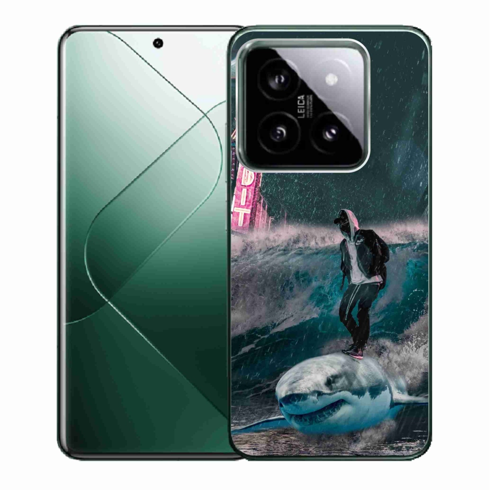 Gelový kryt mmCase na Xiaomi 14 - žralok