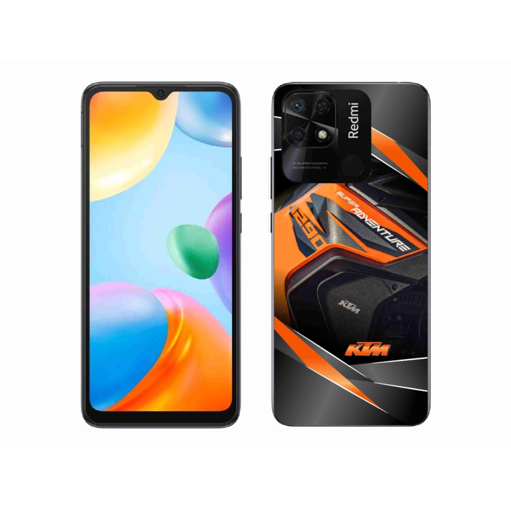 Gelový kryt mmCase na Xiaomi Redmi 10C - motorka ktm