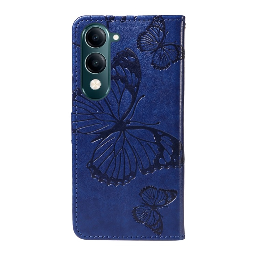 Big Butterfly knížkové pouzdro na Vivo Y29s 5G - modré