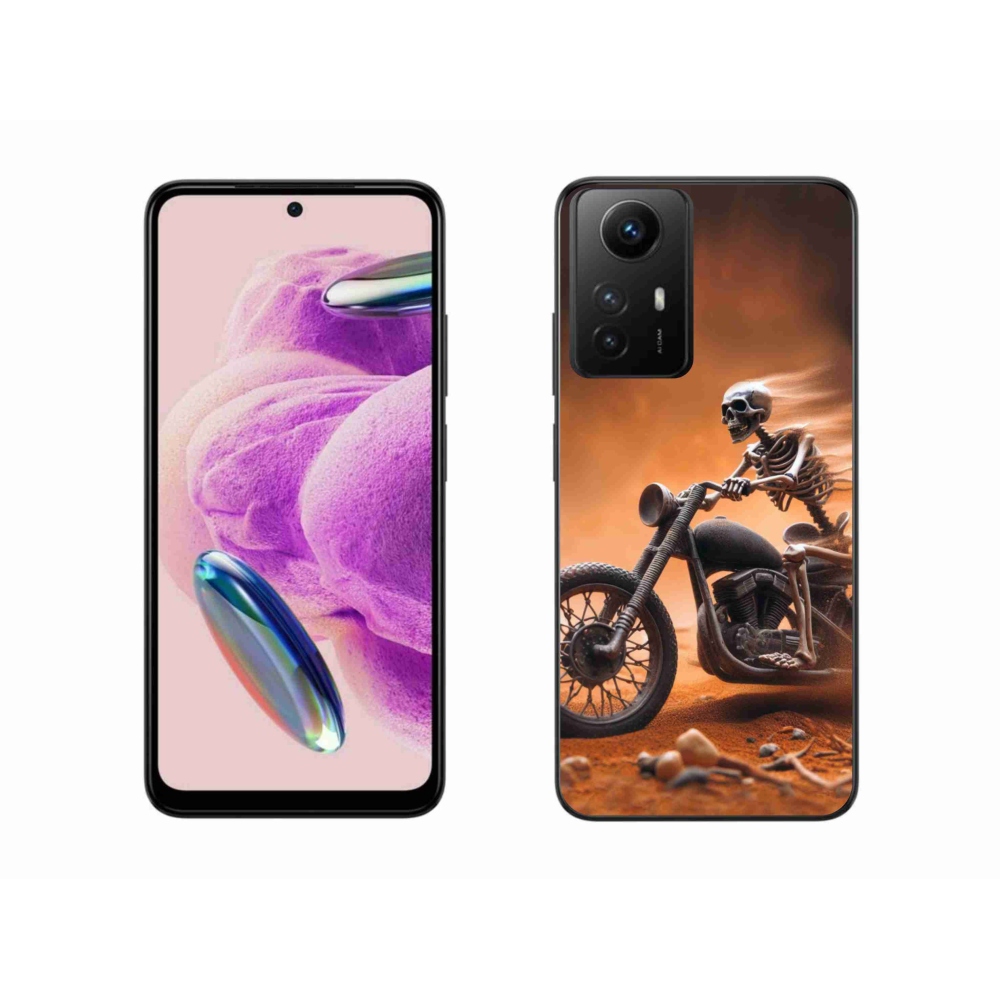 Gelový kryt mmCase na Xiaomi Redmi Note 12S - kostra na motorce
