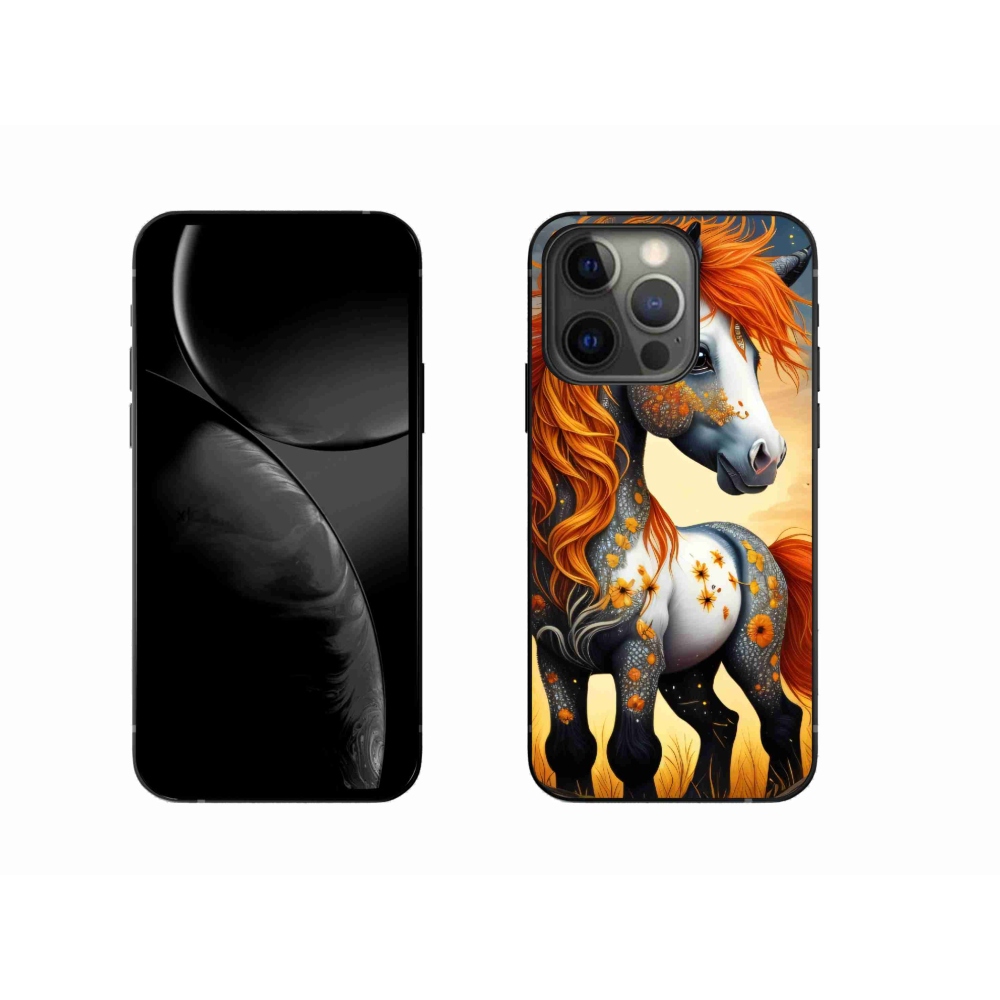 Gelový kryt mmCase na iPhone 13 Pro - barevný poník