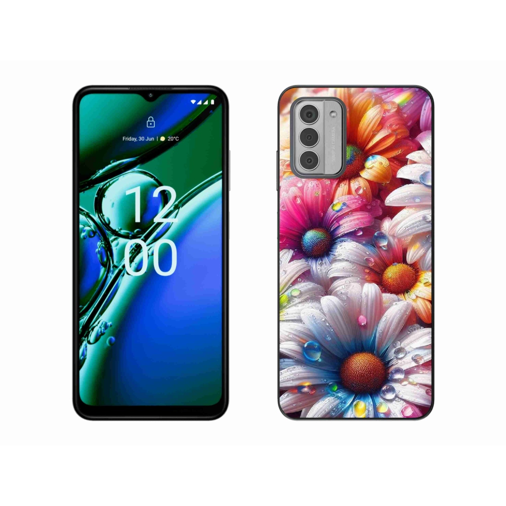 Gelový kryt mmCase na Nokia G42 - barevné kopretiny