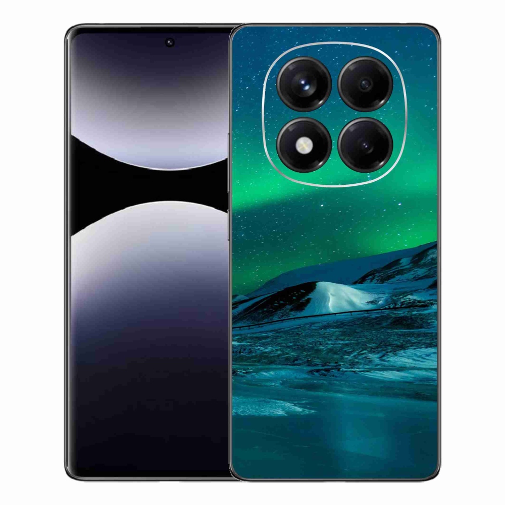Gelový kryt mmCase na Xiaomi Redmi Note 14 Pro - polární záře