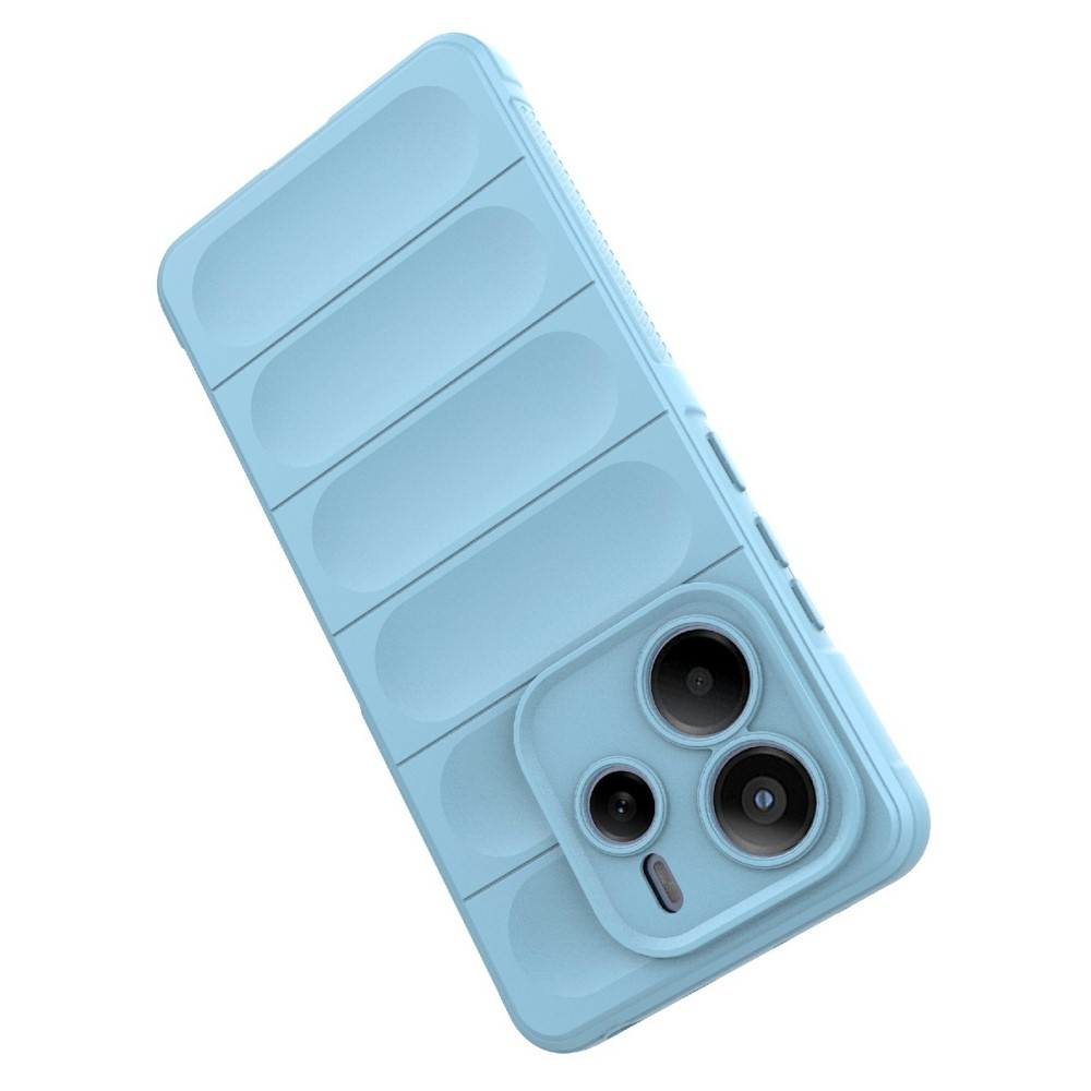 Rugg odolný gelový obal na Xiaomi Redmi Note 14 5G - světlemodrý