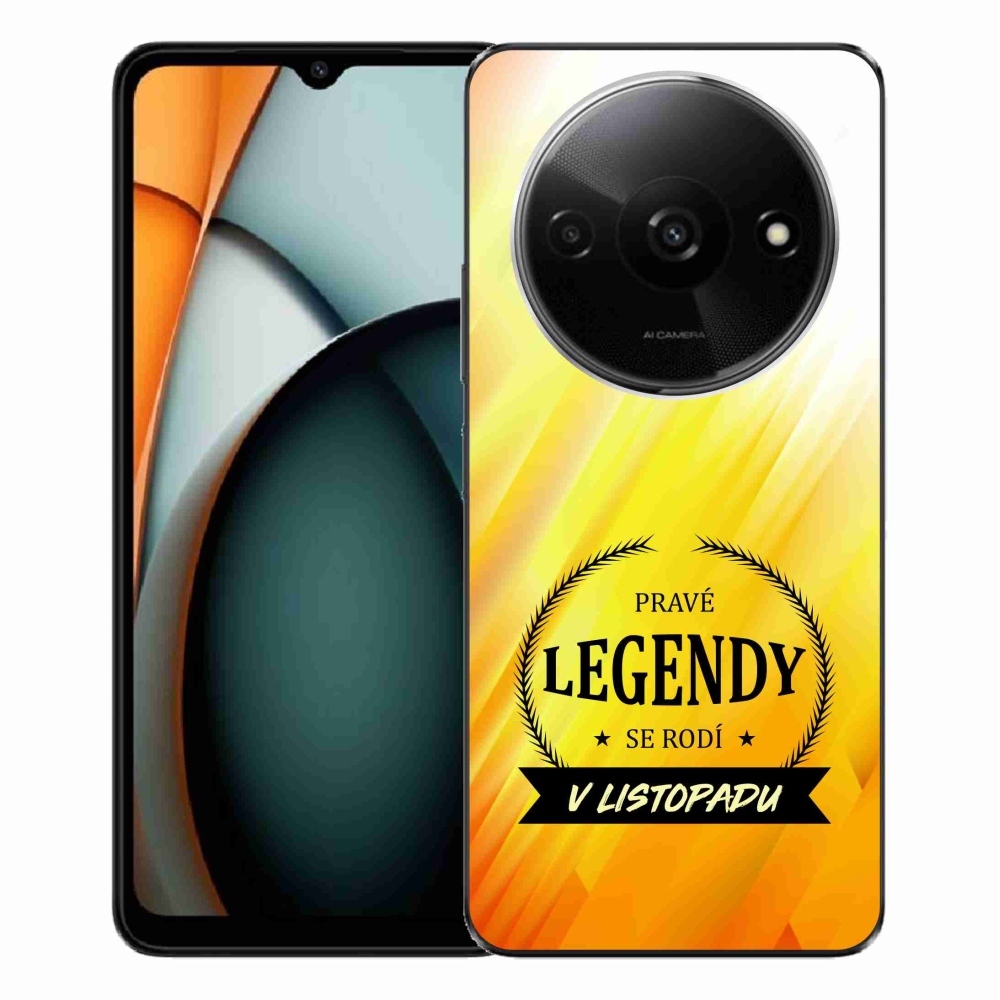 Gelový kryt mmCase na Xiaomi Redmi A3  - legendy v listopadu žluté pozadí